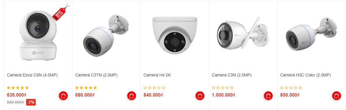 Camera có dây sử dụng mạng LAN, đảm bảo hiệu quả ghi hình ổn định, ít xảy ra sự cố mạng
