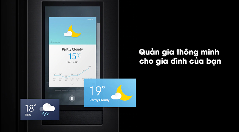 Tủ lạnh Samsung Inverter 616 lít Side By Side Family Hub RS64T5F01B4/SV trở thành quản gia thông minh cho gia đình bạn