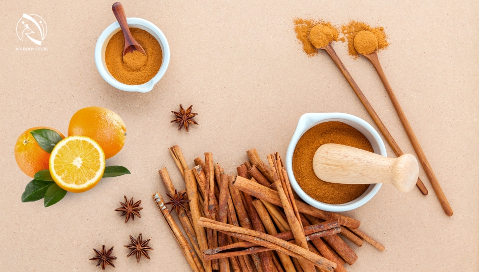 Bộ đôi cam - quế khử mùi cực hiệu quả