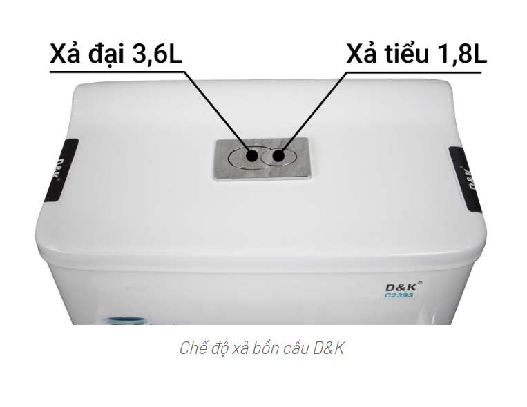 Tổng quan bồn cầu 1 khối DK-C2393