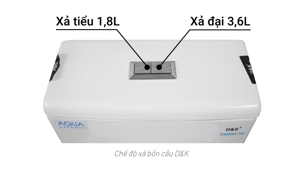 Bồn cầu 1 khối DK-C6550-W