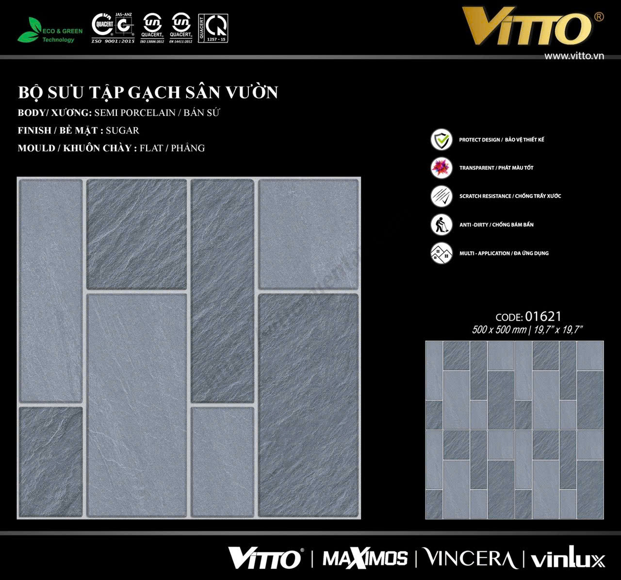 Gạch sân vườn Vitto 01621