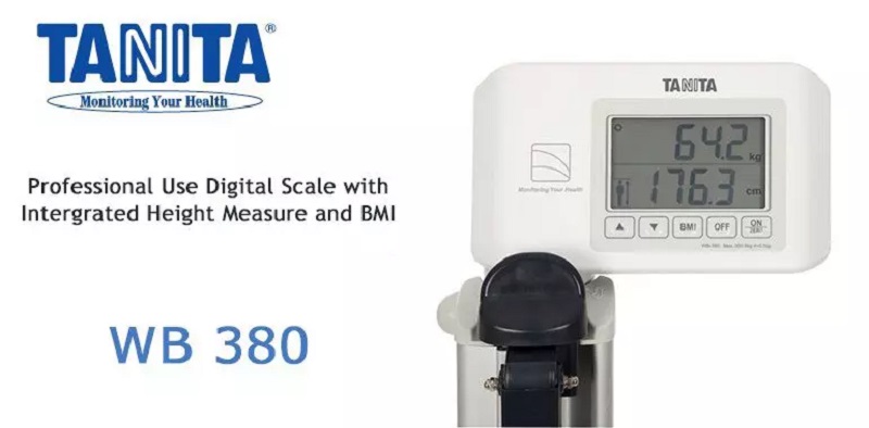 CÂN SỨC KHỎE ĐO CHIỀU CAO BMI TANITA WB-380H