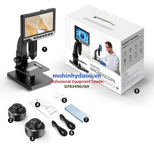 KÍNH HIỂN VI 2000X MÀN HÌNH IPS HD 7 INCH