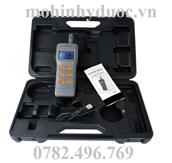 Máy đo và ghi dữ liệu khí CO2, CO, độ ẩm AZ 77597