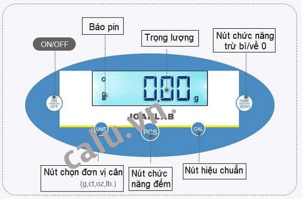 CÂN ĐIỆN TỬ JNB2002 200G (2 SỐ LẺ 0.01G)