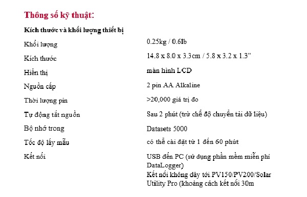 THIẾT BỊ ĐO BỨC XẠ NĂNG LƯỢNG MẶT TRỜI SOLAR SURVEY 200R