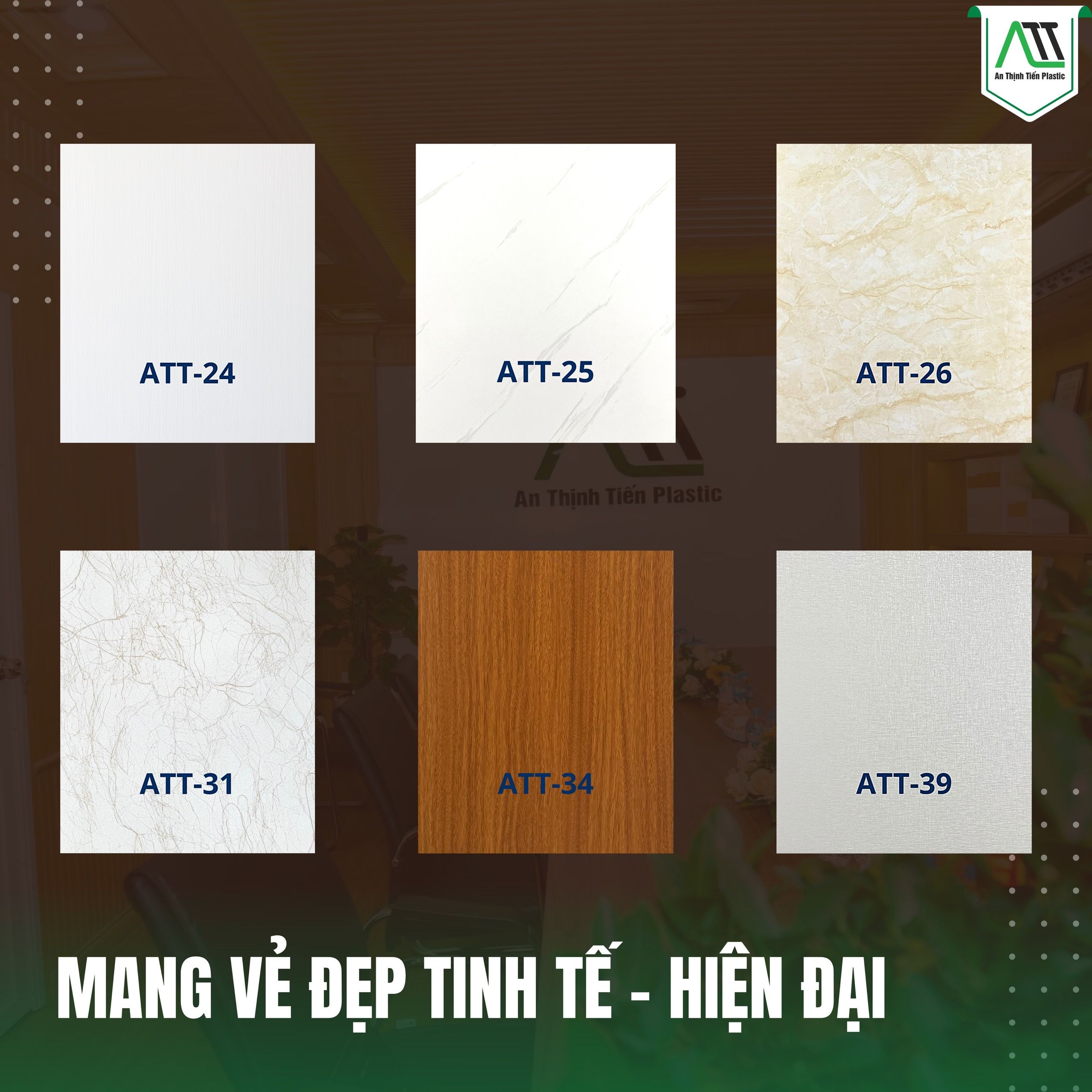 Mẫu ốp tường nhựa nano và công trình thực tế