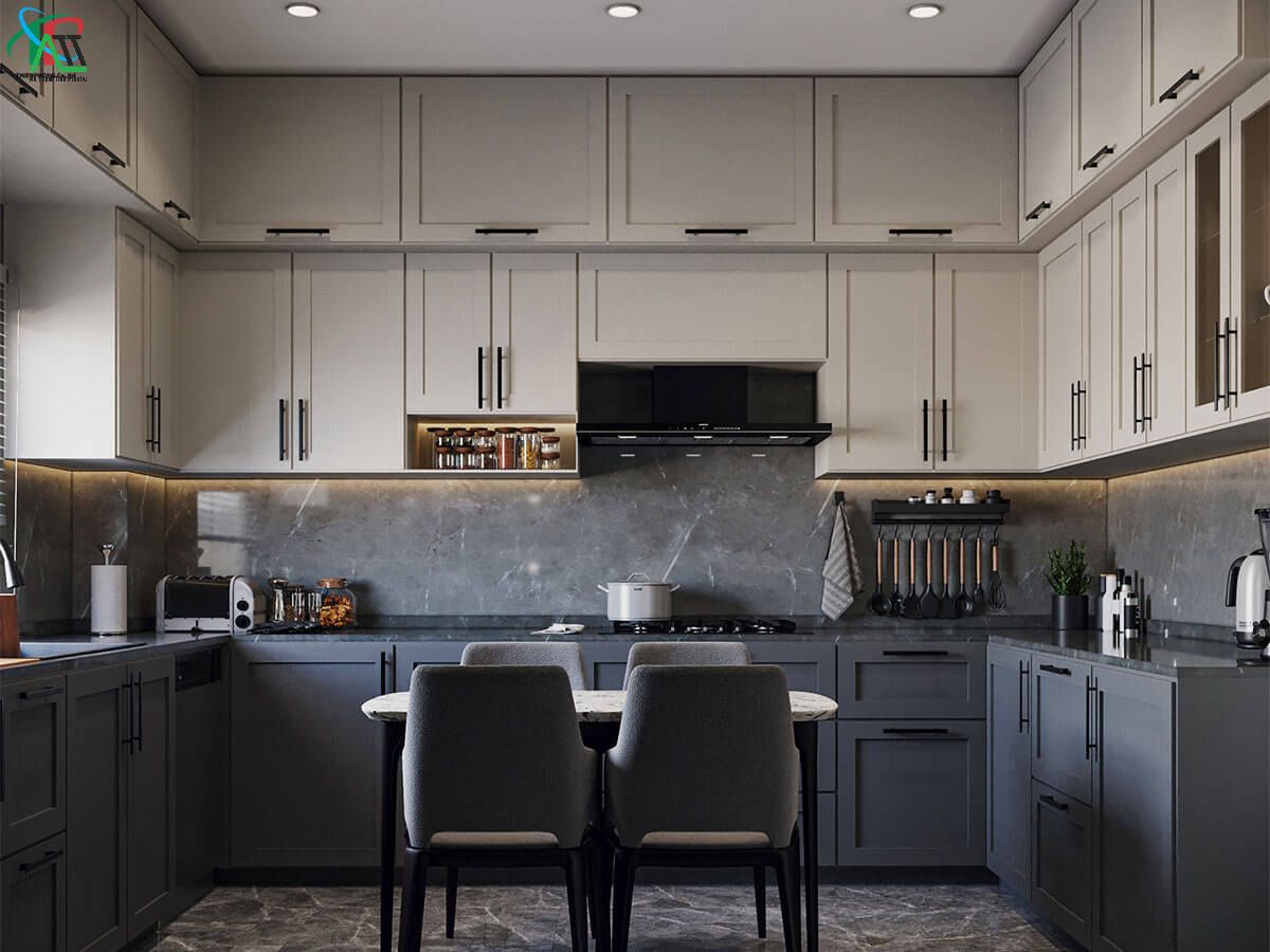 Nên chọn tấm ốp nhựa phòng bếp bề mặt phẳng