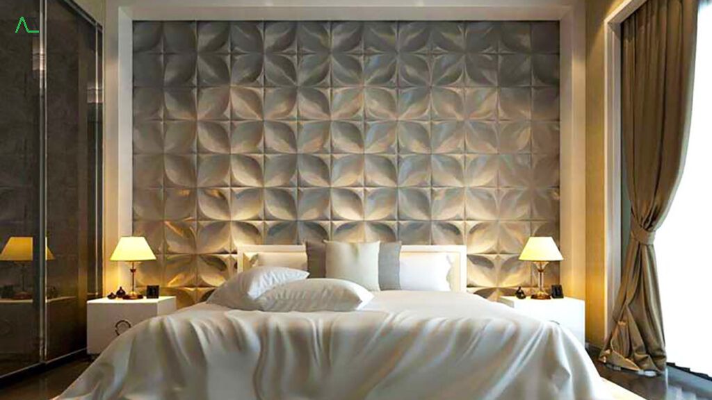 Mẫu tấm ốp phòng ngủ 3D độc đáo, mới lạ