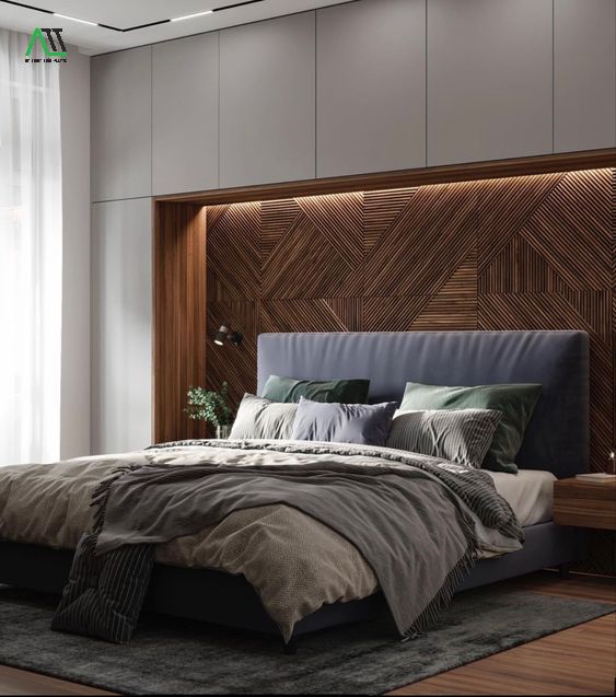 Ưu điểm của tấm nhựa ốp tường phòng ngủ