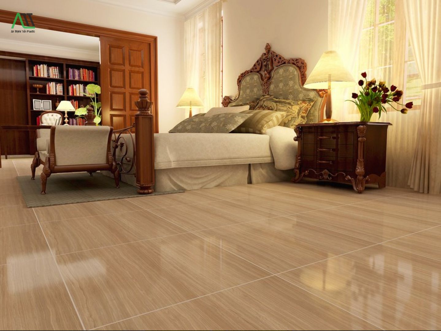 gạch giả gỗ hay sàn nhựa giả gỗ