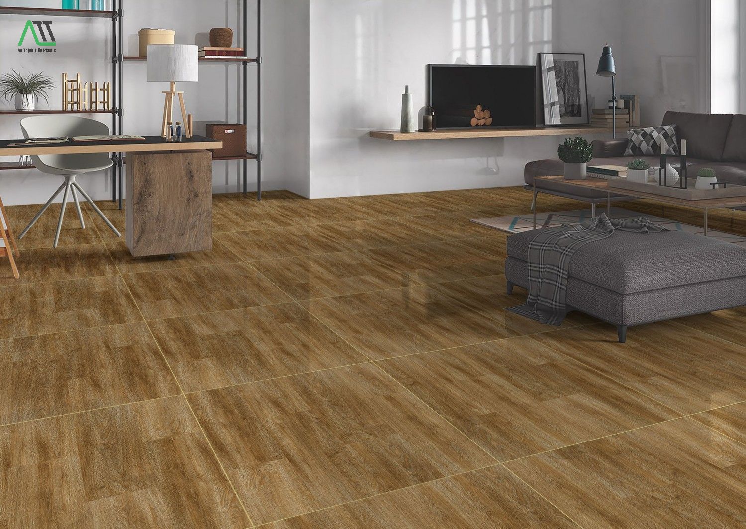gạch giả gỗ hay sàn nhựa giả gỗ