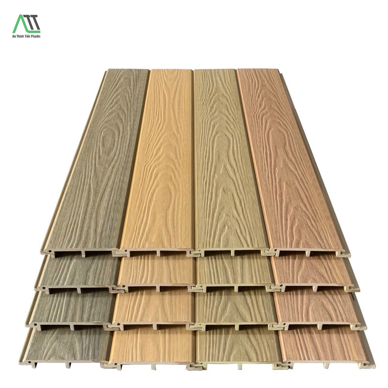 gỗ nhựa composite ốp tường ngoài trời