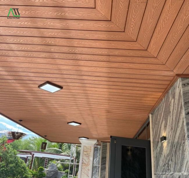 gỗ nhựa composite ốp tường ngoài trời