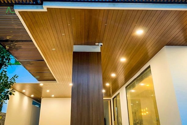 gỗ nhựa composite ốp tường ngoài trời