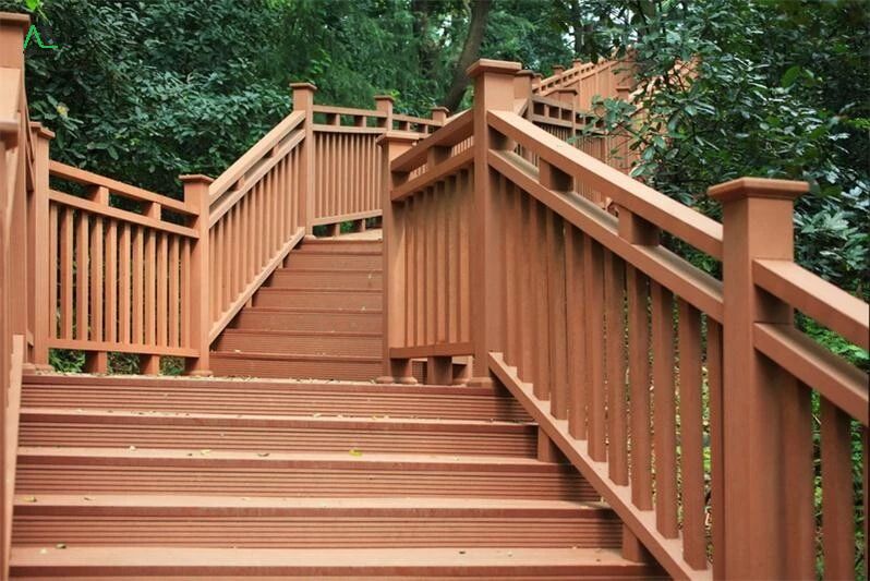 Lan can, hàng rào gỗ nhựa