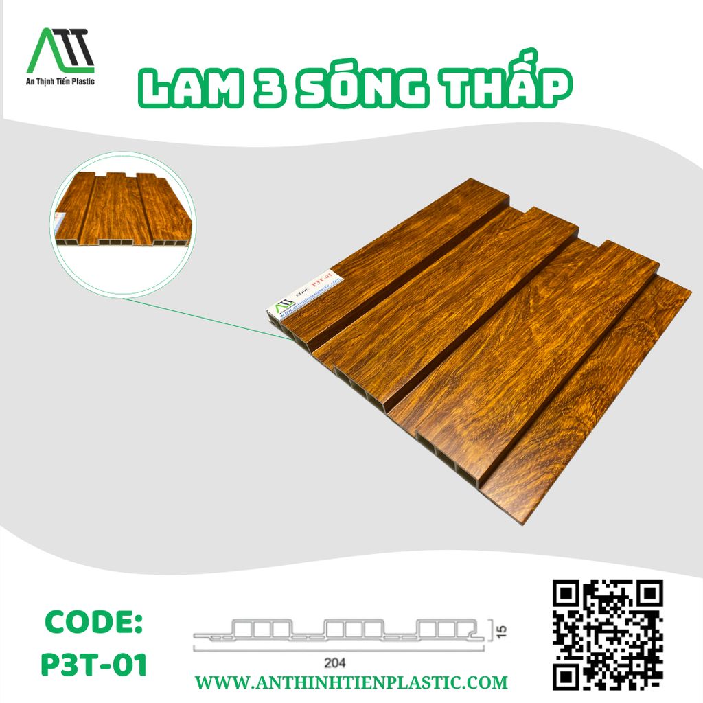 kích thước lam nhựa giả gỗ