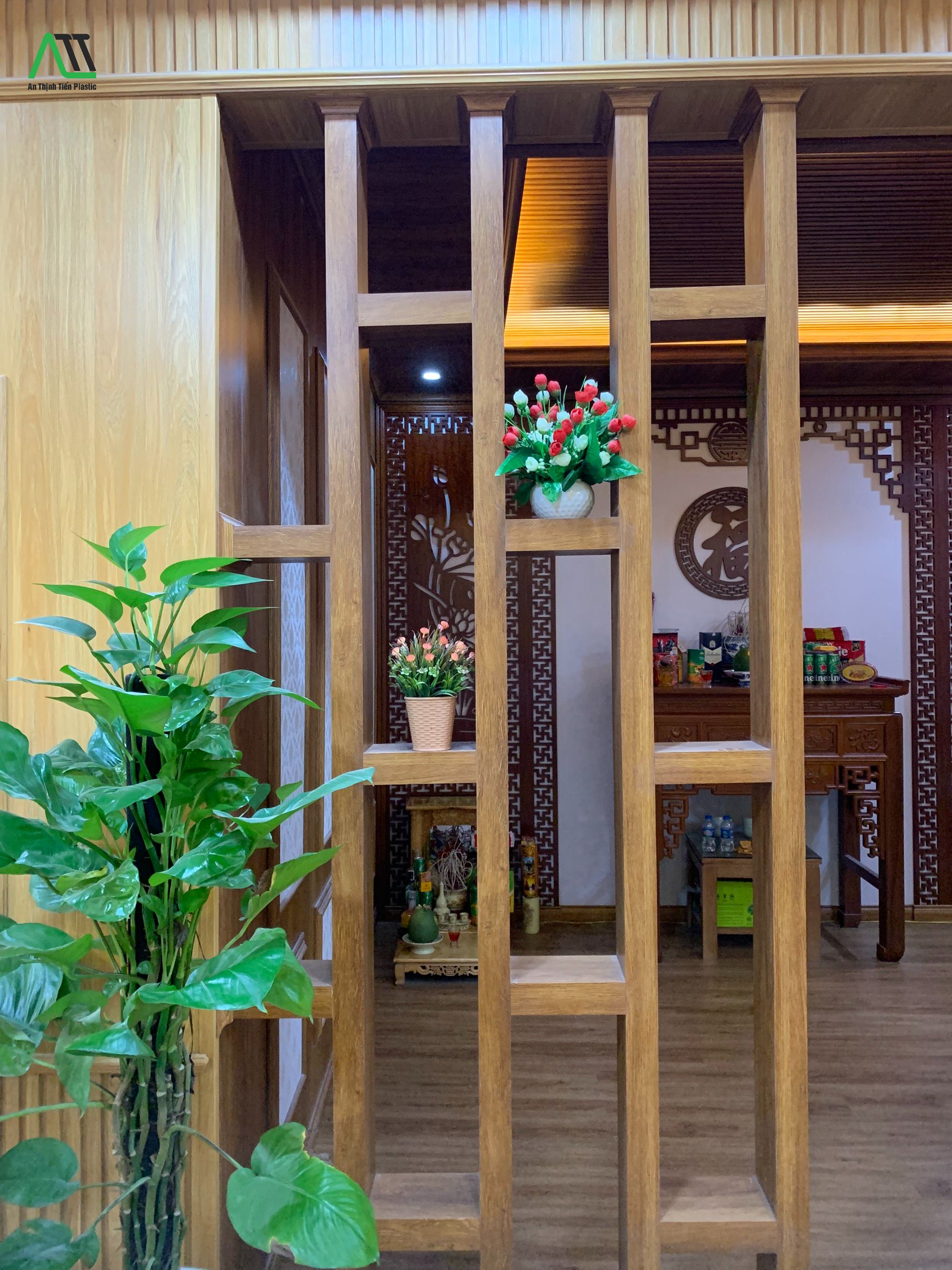 Ứng dụng của lam hộp gỗ nhựa 120x50 trong thi công, thiết kế nội thất