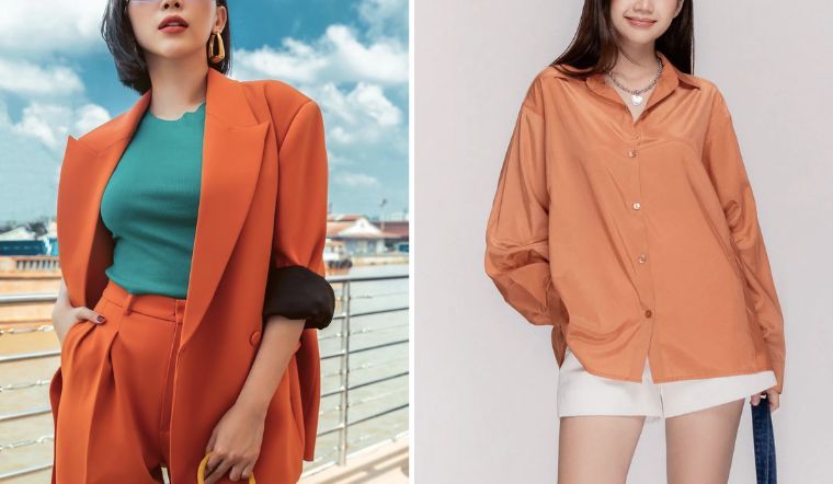 Màu cam đậm kết hợp với màu gì thì đẹp