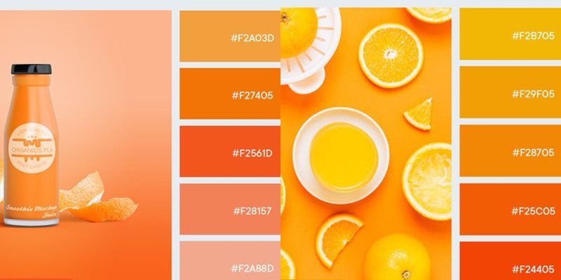 Các loại màu cam phổ biến