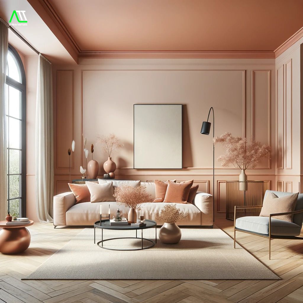 Chọn đồ nội thất màu Peach Fuzz - màu của năm 2024