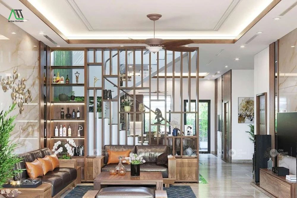 mẫu lam gỗ phòng khách đẹp