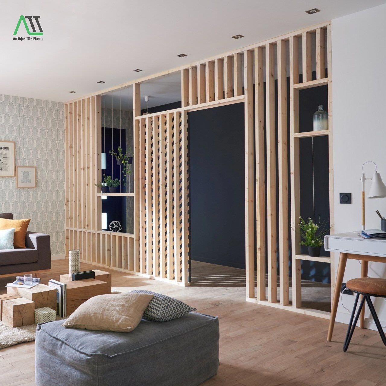 mẫu lam gỗ phòng khách đẹp