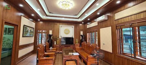 mẫu tấm ốp tường phòng khách