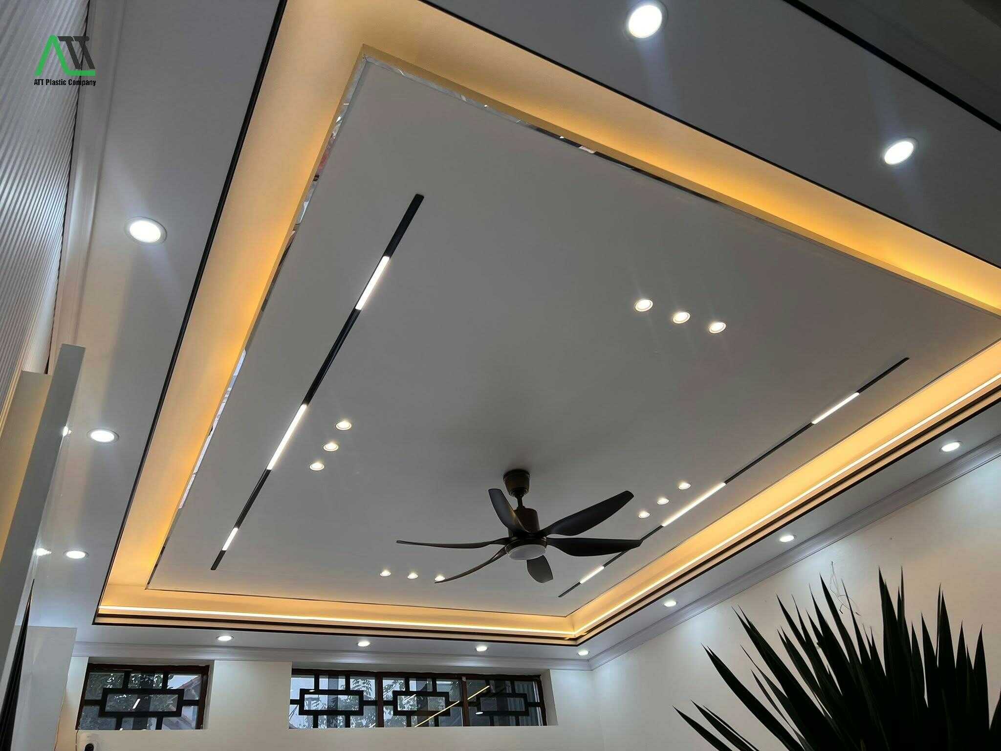 mẫu trần nhựa nano phẳng đẹp