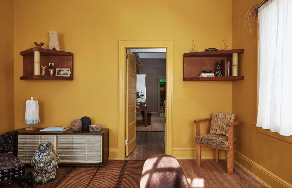 Gợi những những mẫu sơn nhà màu vàng đất nhìn là mê