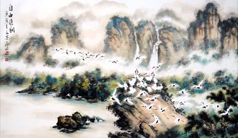 Tranh phong thủy giúp cân bằng năng lượng và mang lại sự may mắn cho người mệnh Mộc