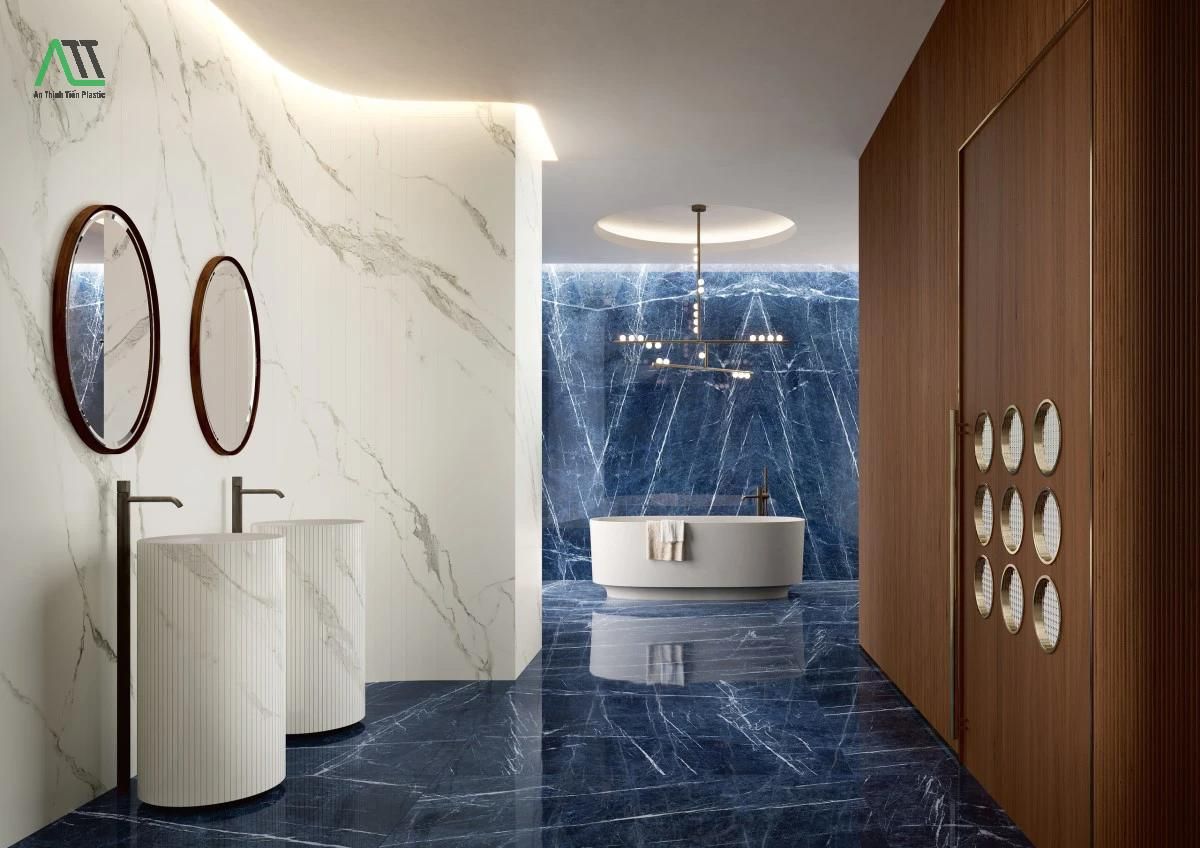 mệnh thủy ốp tường nhà màu gì