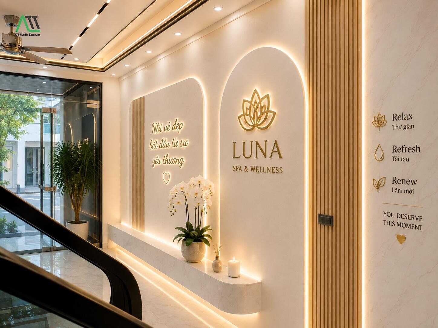 ốp tường spa