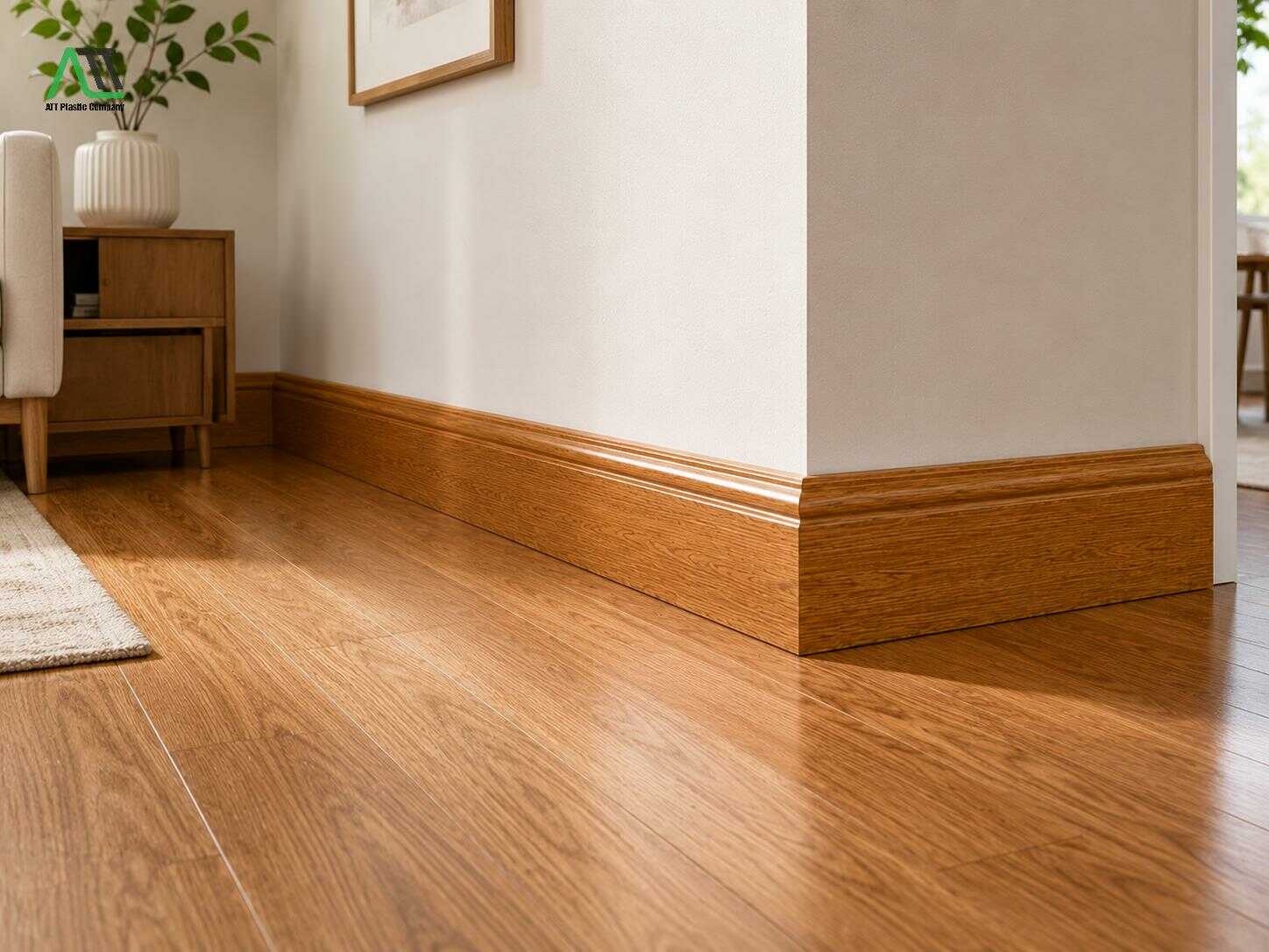 phào chân tường giả gỗ