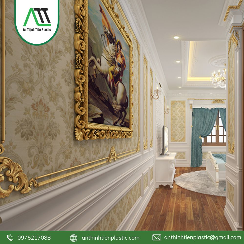 phào chỉ lưng tường