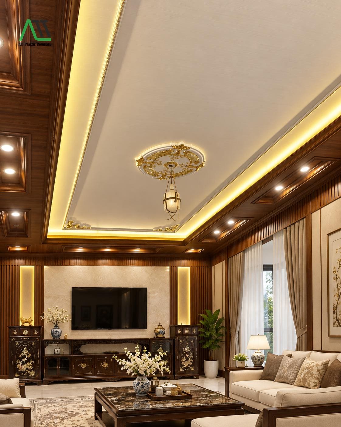 phào chỉ tường nhựa