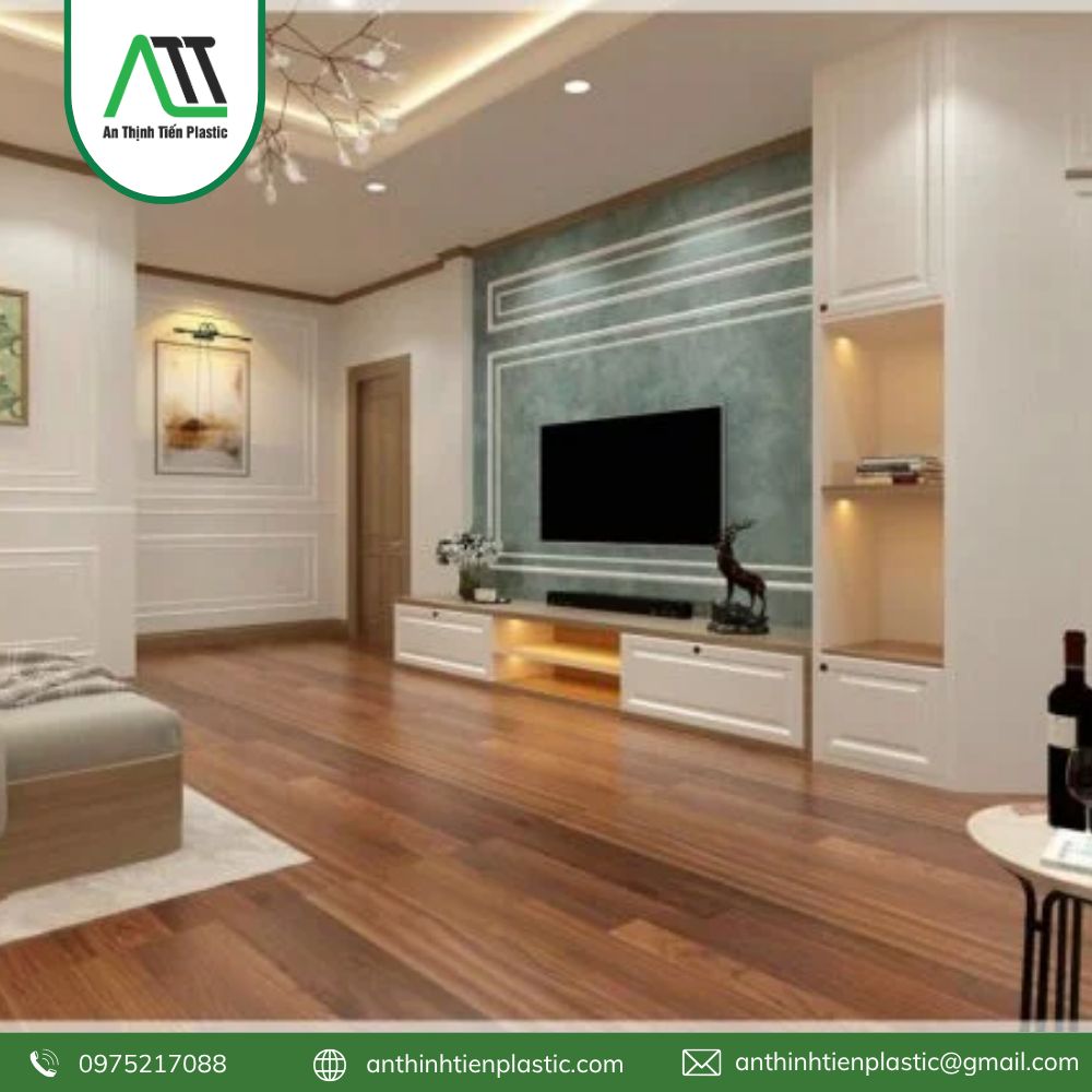 phào chỉ tường phòng khách