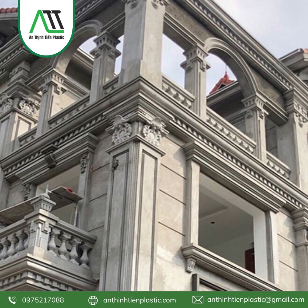 phào chỉ tường phòng khách