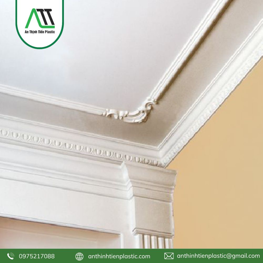 phào chỉ tường phòng khách