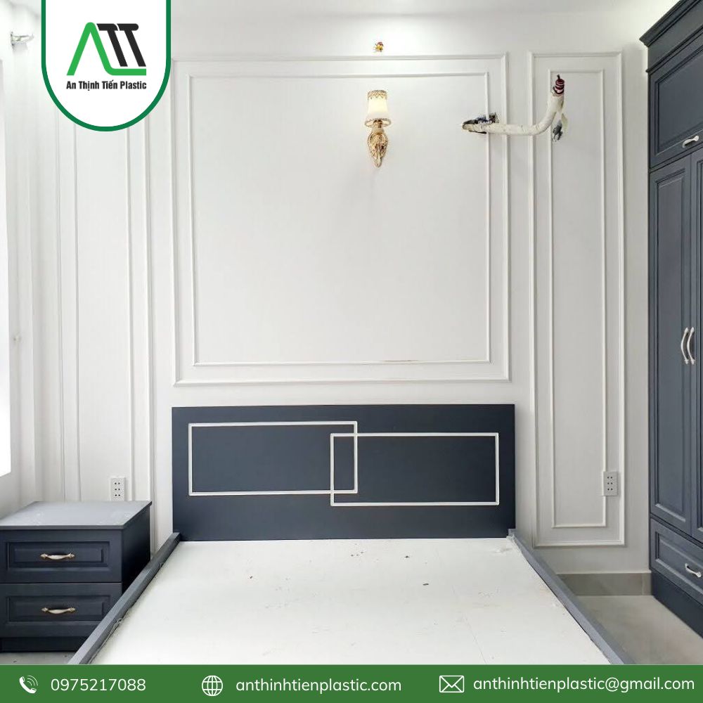 phào chỉ tường phòng khách