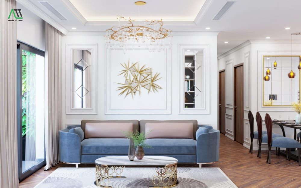 phào chỉ tường phòng ngủ