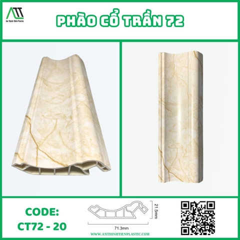 Phào cổ trần 72 (CT72-20) Tông Màu Hiện Đại