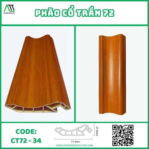 Phào cổ trần 72 (CT72-34) Thiết Kế Tinh Xảo