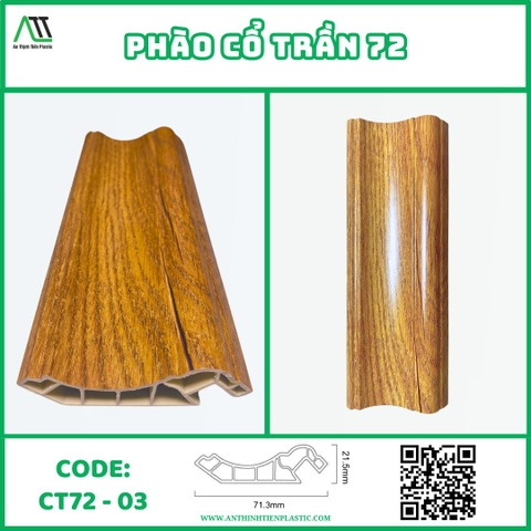 Phào cổ trần 72 (CT72-03) Vẻ Đẹp Cổ Điển và Ấm Áp