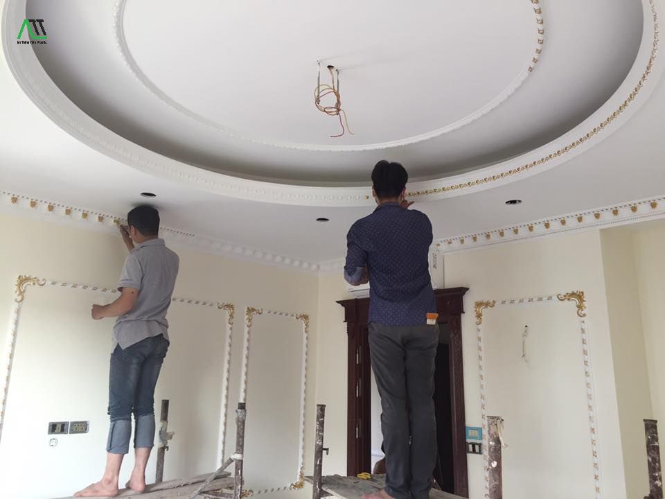 Hướng dẫn thi công phào trần nhà đơn giản