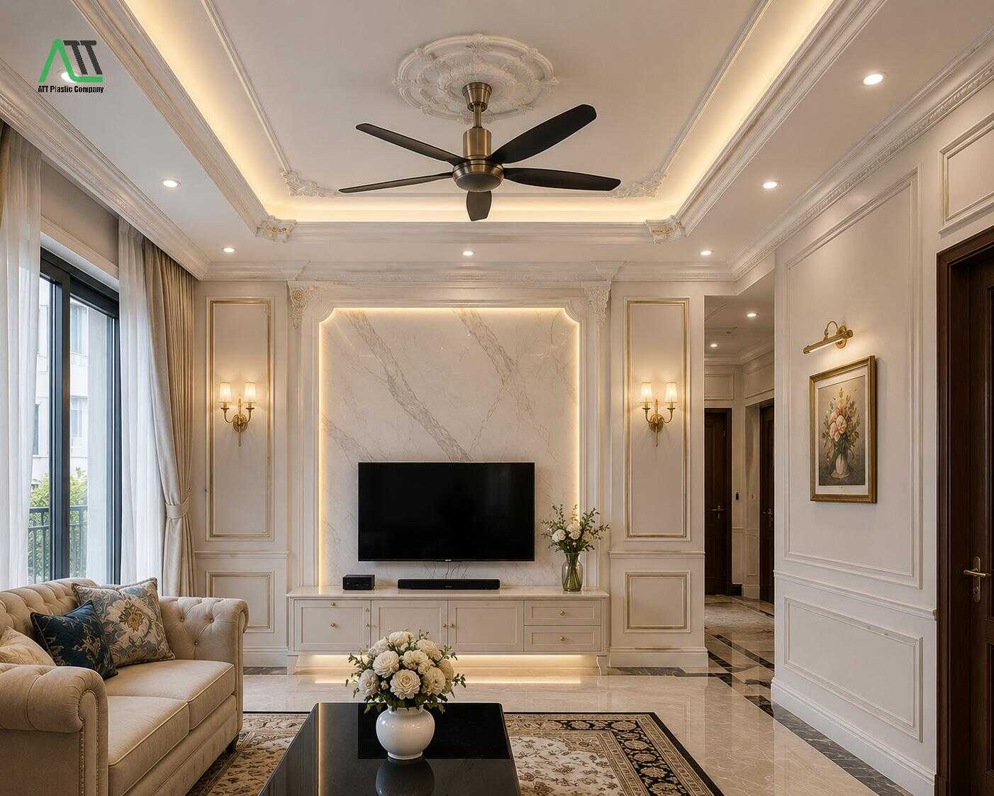 phào cổ trần nhựa nano