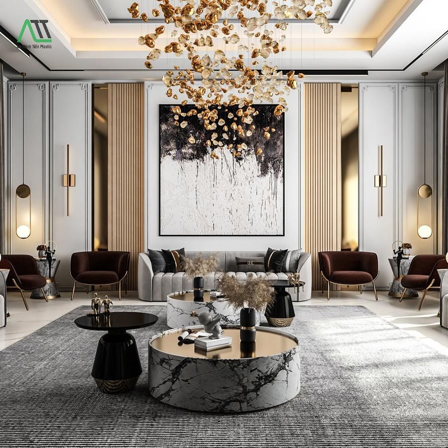 phong cách nội thất hiện đại luxury