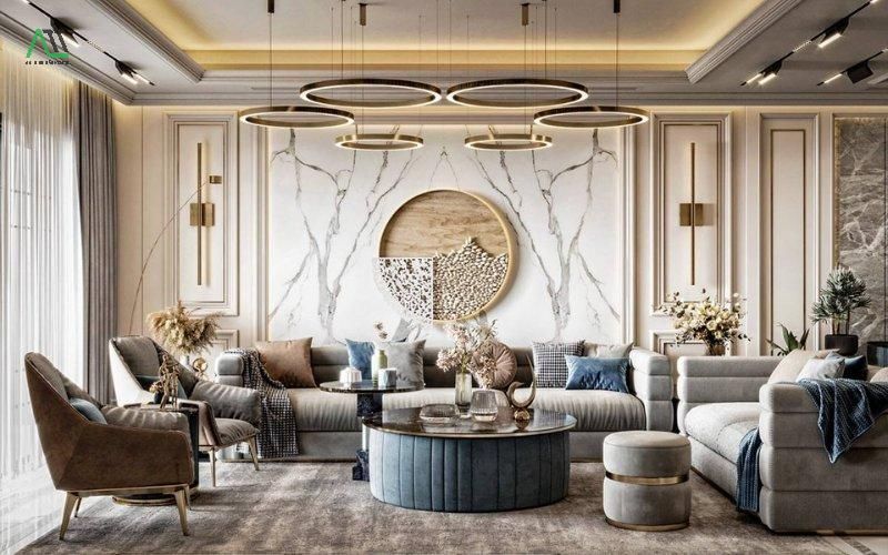 phong cách nội thất hiện đại luxury