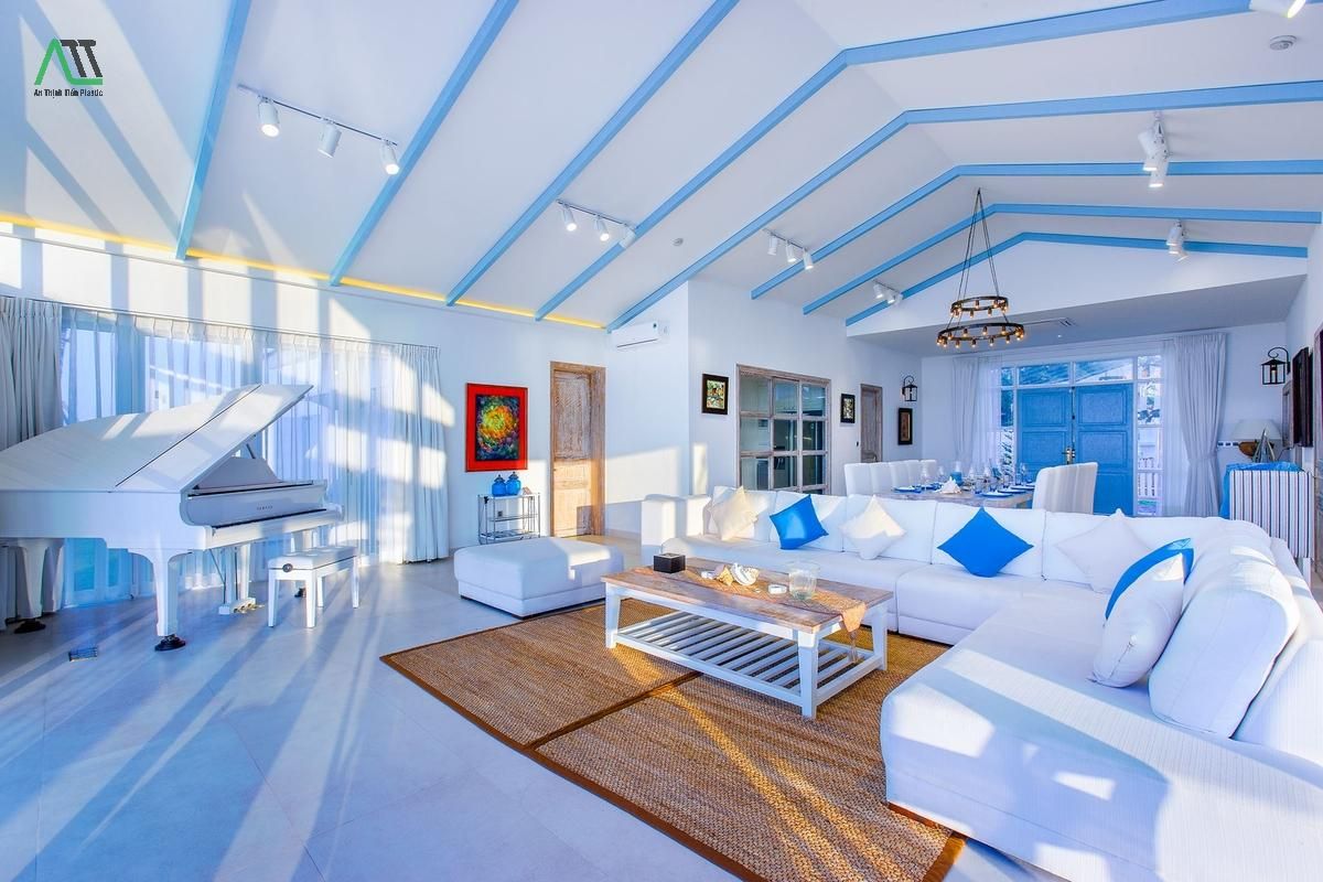 phong cách nội thất santorini